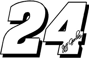 24 Jeff Gordan, Vinyl decal sticker