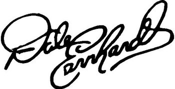 Dale Earnhardt Signature, Vinyl cut decal