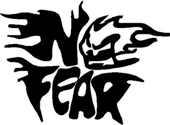No fear, Skull, Vinyl decal sticker