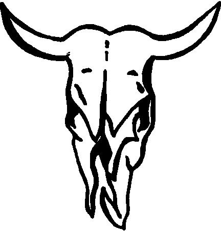 Bull Skull, Vinyl cut decal