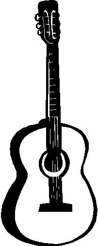 Guitar, Vinyl decal sticker