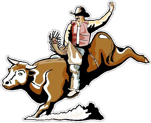 Bull Rider, Full color decal