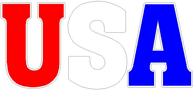 Usa Full Color Decal Comes In Red White And Blue Only