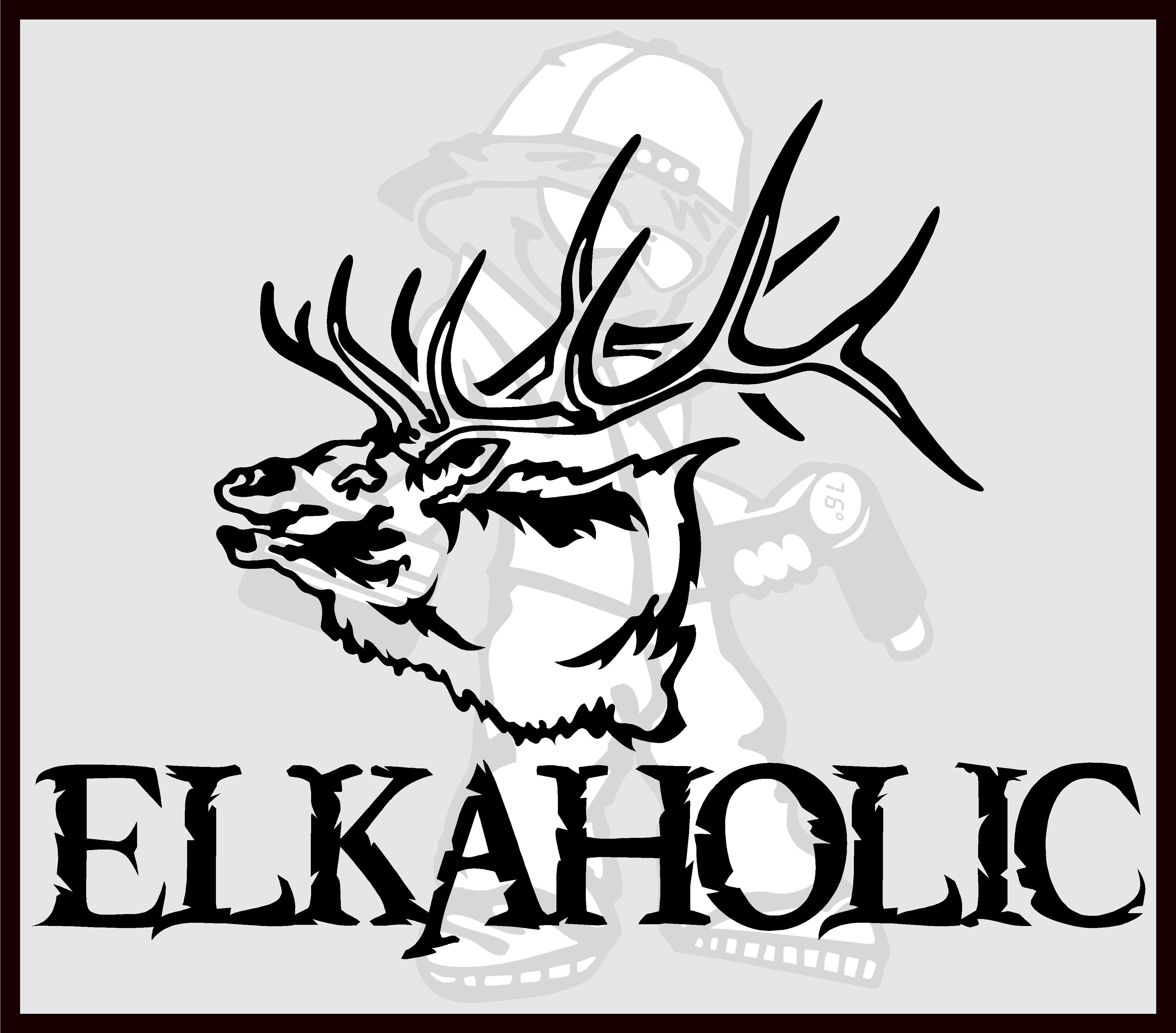 Elkaholic, Vinyl decal Sticker